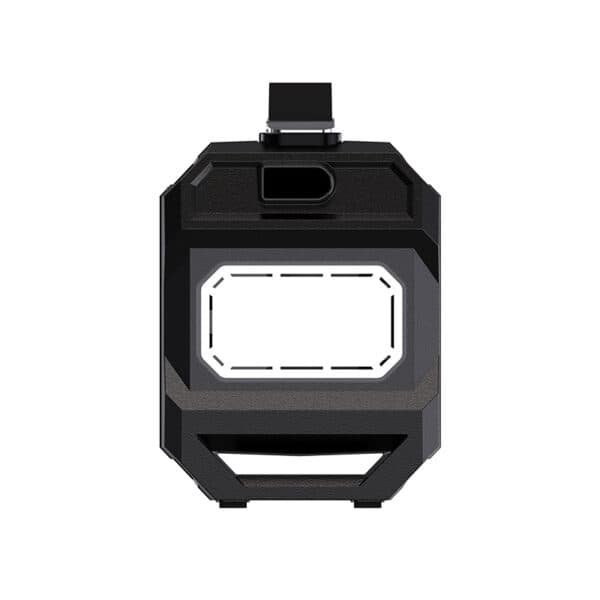 Mikavi EnerJump 2 widok z boku z włączoną lampą LED i zaworem powietrza