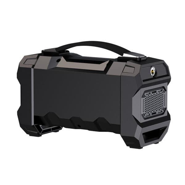 Mikavi EnerJump 2 widok od tyłu z kratką wentylacyjną kompresora i uchwytem