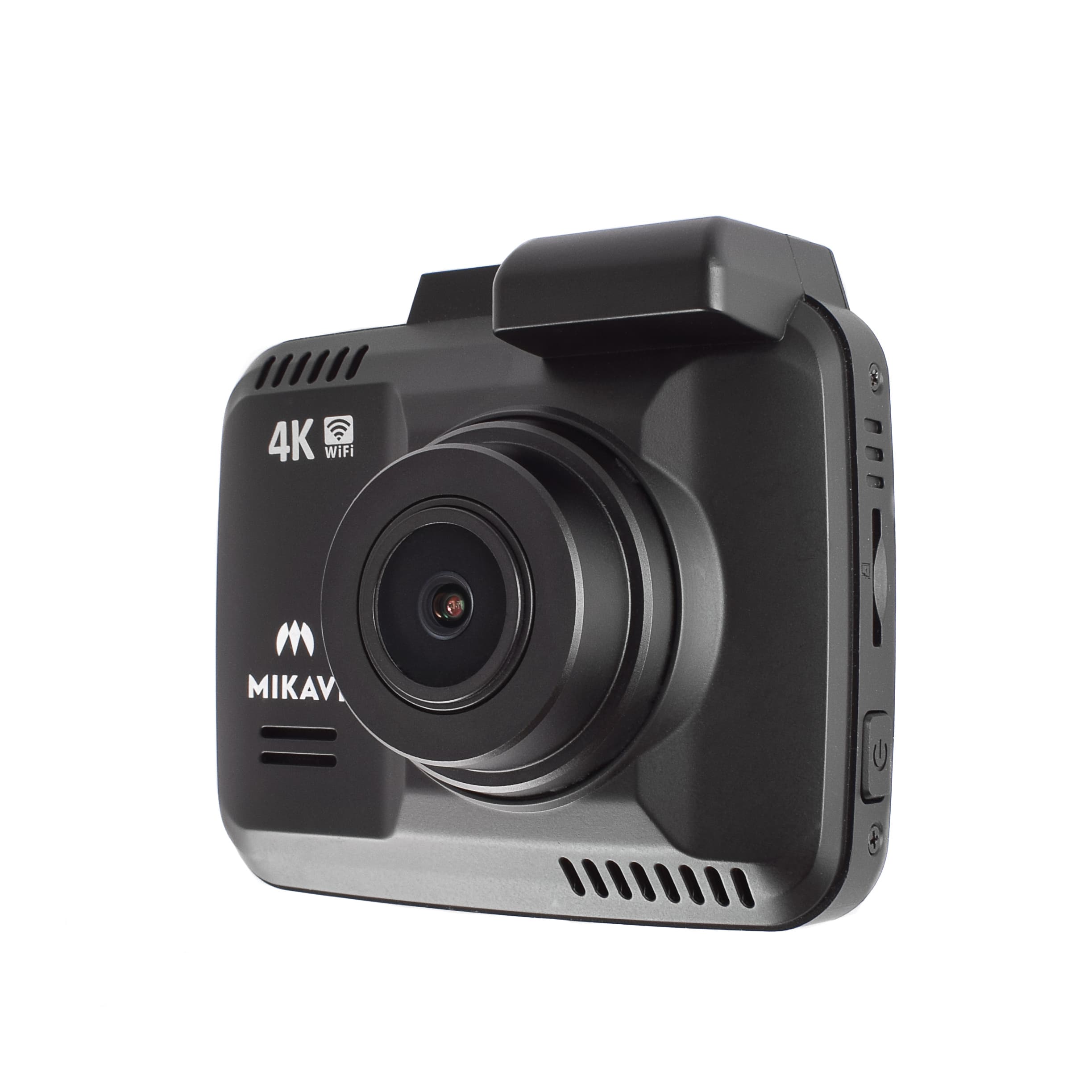 Mikavi PQ3 widok z boku z przyciskami i obiektywem 4K WiFi