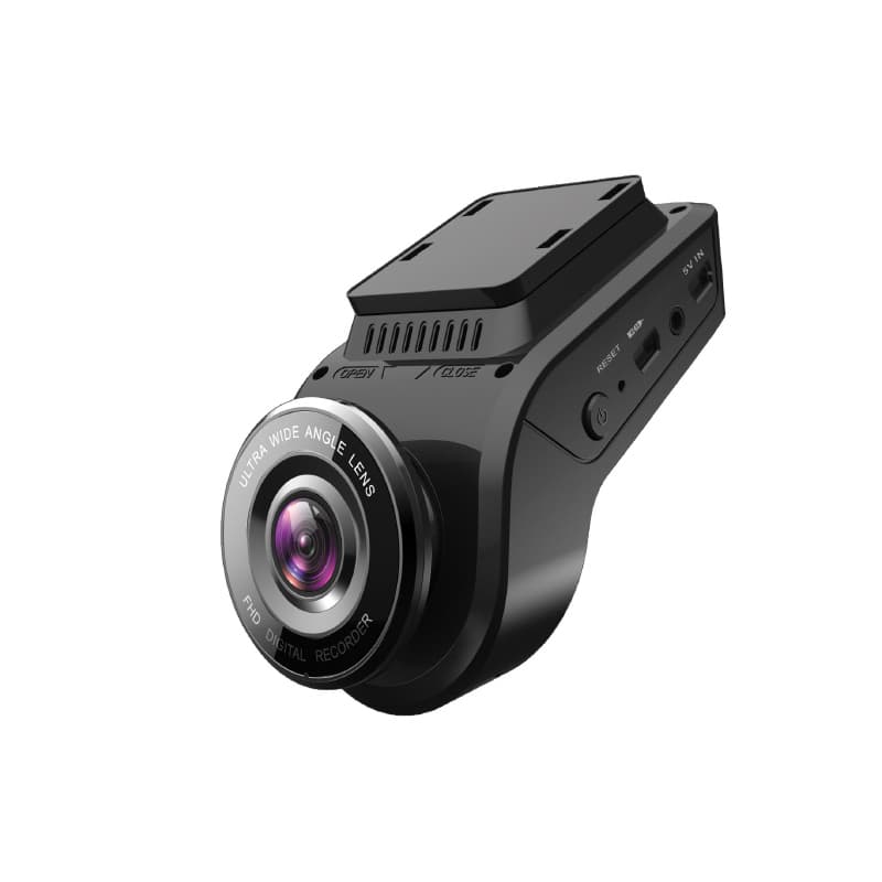 Mikavi PQ4 widok perspektywiczny z obiektywem Ultra Wide Angle i uchwytem montażowym