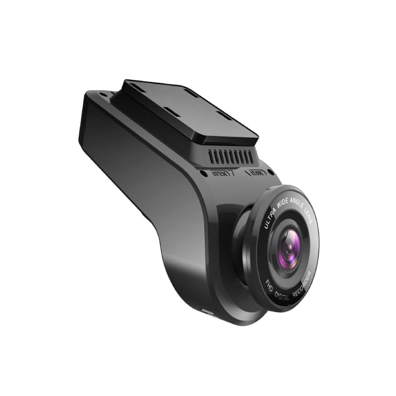 Mikavi PQ4 widok z prawej strony z obiektywem szerokokątnym FHD i uchwytem montażowym