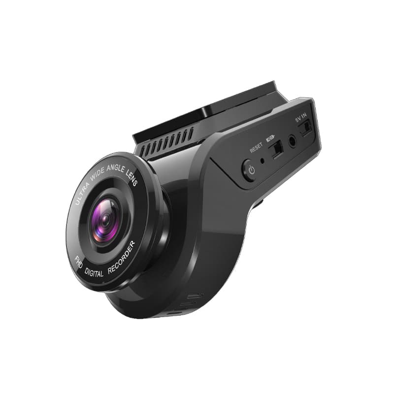 Mikavi PQ4 Dual kamera główna widok z boku z obiektywem szerokokątnym FHD i złączami reset, 5V IN