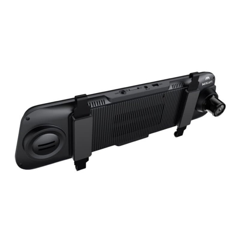 Mikavi PQ5 DUAL widok perspektywiczny od przodu z obiektywem kamery i logo Mikavi