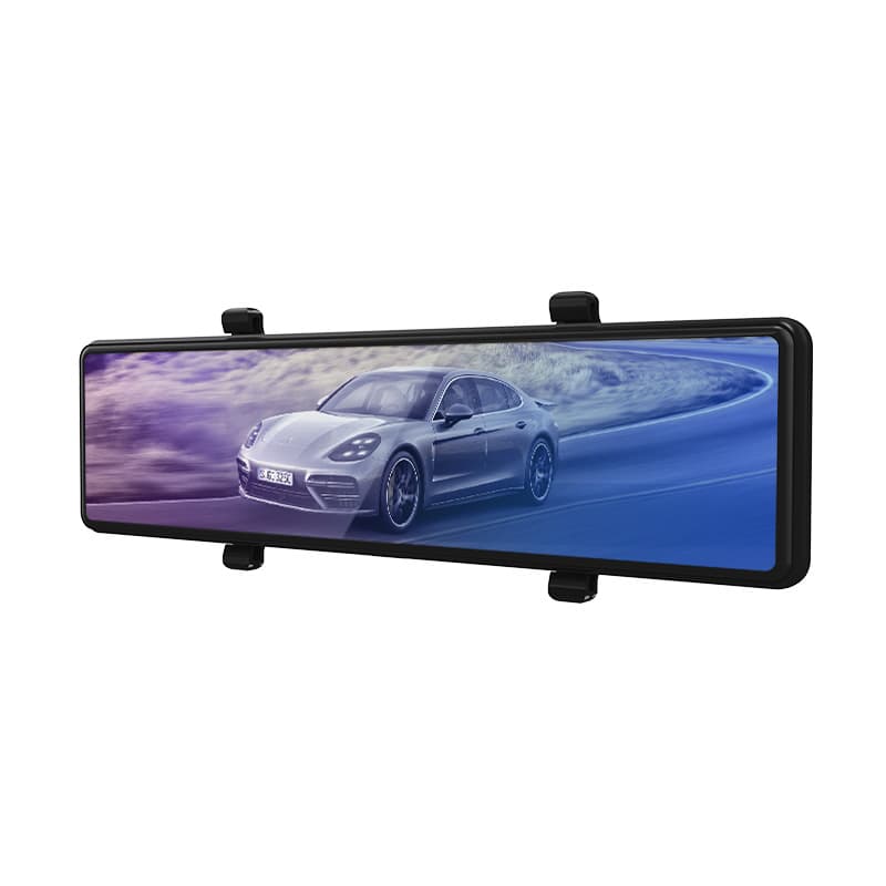 Mikavi PQ5 PRO 4K widok od tyłu z ekranem dotykowym IPS wyświetlającym obraz z kamery